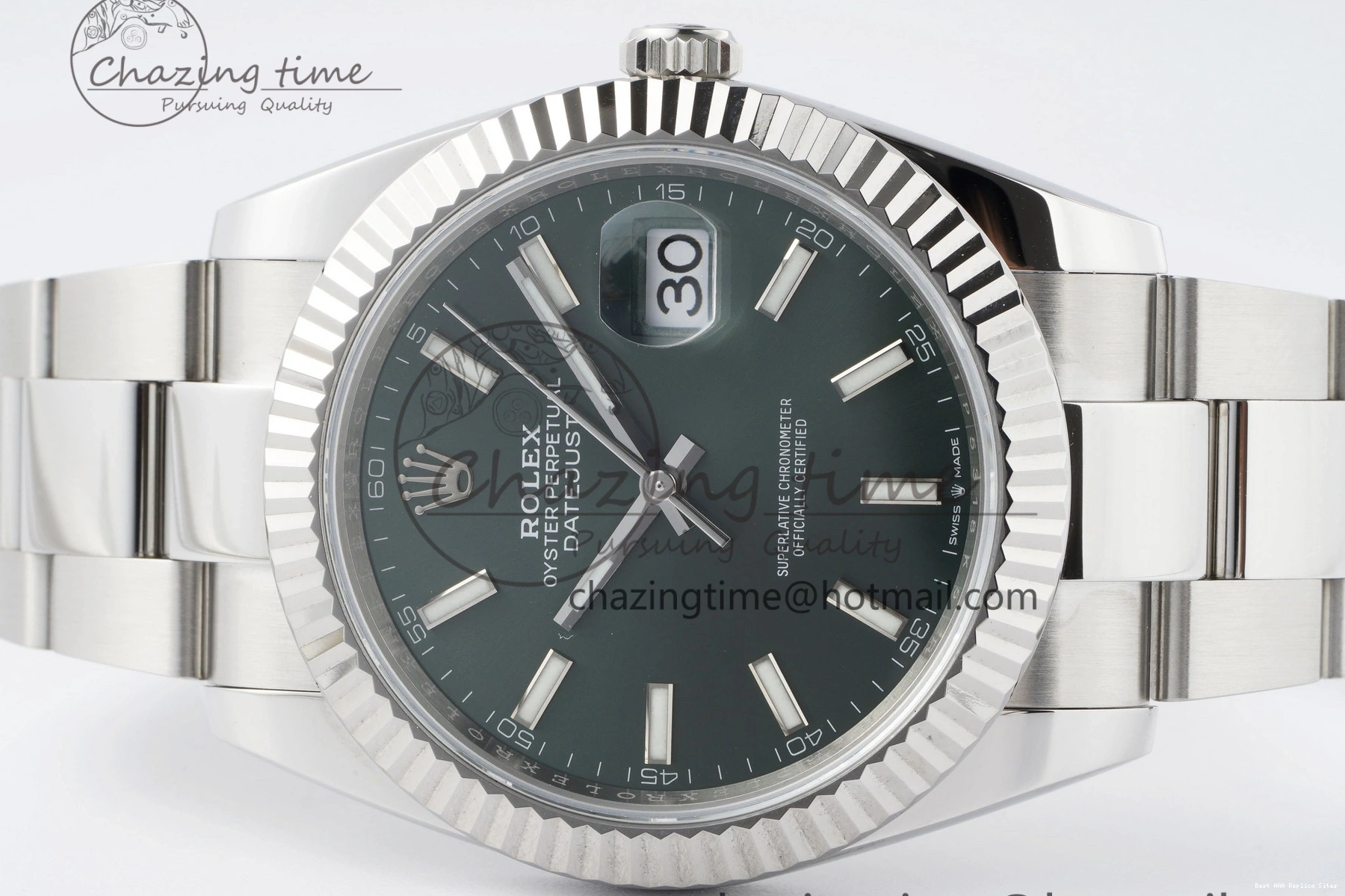 AAA Replica Watches Oyster 1:1 Packable 904L Bracelet 41 Stick 2154 DateJust NTF on Edition Steel Best 126334 VR Dial Green 1229